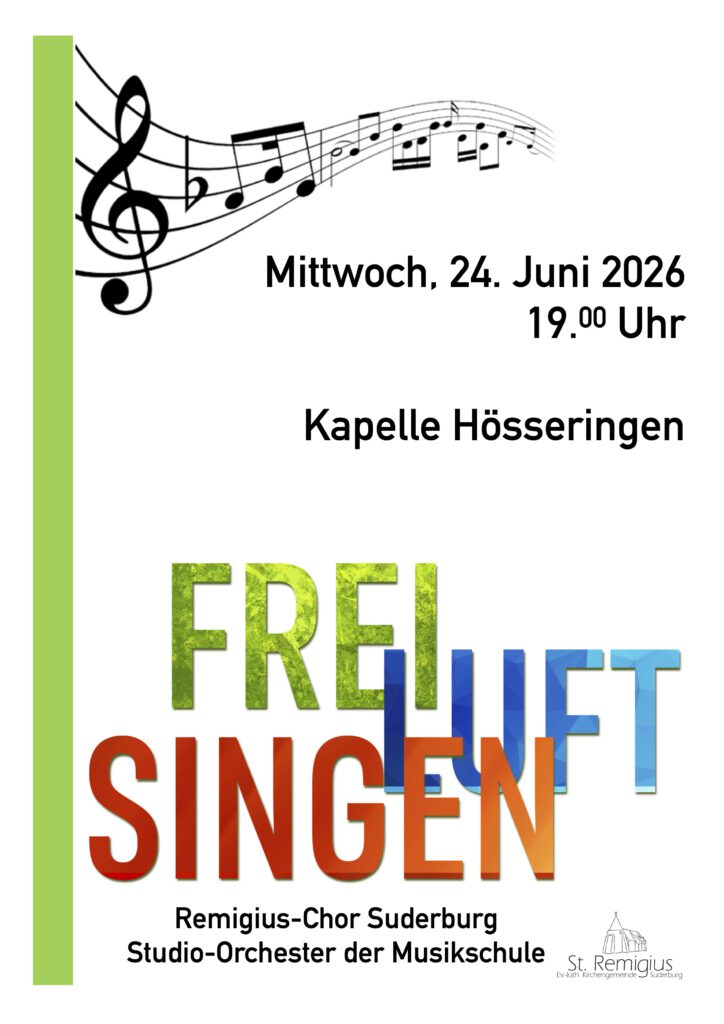 Aushang für das FreiLuftSingen